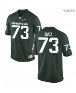 Youth Michigan State Spartans NCAA #73 Jacob Isaia Green Authentic Nike Stitched College Football Jersey DP32C82FN